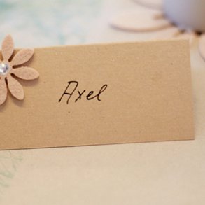 Bordkort - ensfarvet