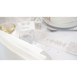 Borddkning Hvidt bryllup