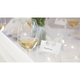 Borddkning Hvidt bryllup