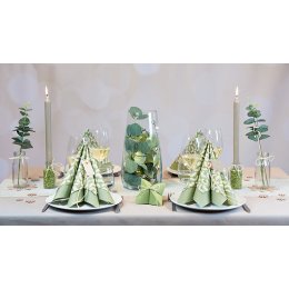 Borddkning Scallop Grn