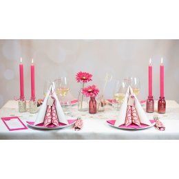 Borddkning Scallop Pink