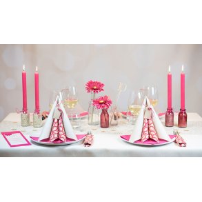 Borddkning Scallop Pink