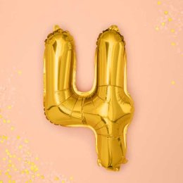 Talballon guld, 4-tal, 41 cm.