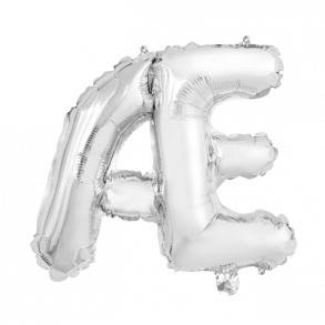 Bogstavballon af slvfolie, Bogstav , 41 cm.