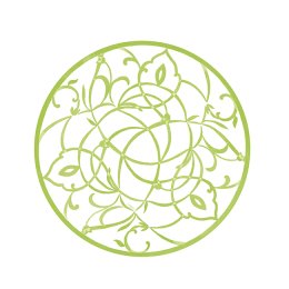 Paptallerkner fra Caspari, Forret/dessert rund - Algarve, 8 stk.