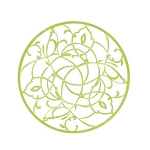 Paptallerkner fra Caspari, Forret/dessert rund - Algarve, 8 stk.