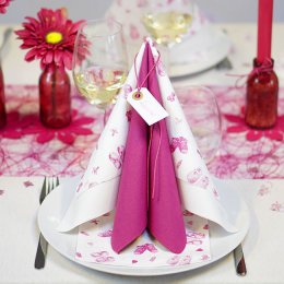 Borddkning Babyfdder pink