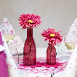 Borddkning Babyfdder pink