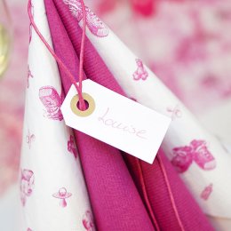 Borddkning Babyfdder pink