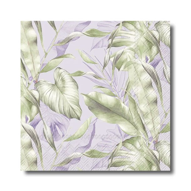 Ihr servietter, Lilla bambus, frokoststr. 20 stk.