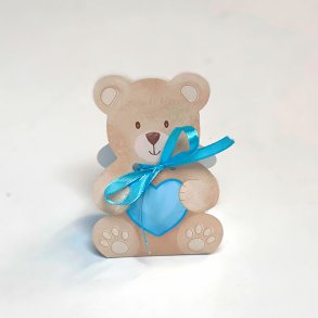 Barnedbspynt Favorbox Bamse Lysebl, 10 stk