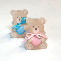 Barnedbspynt Favorbox Bamse Lysebl, 10 stk