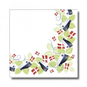 Studenterserviet, Bl konfetti,  frokoststr. 20 stk