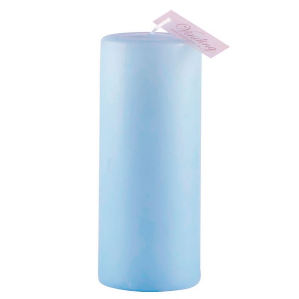 Lyseblt bloklys, 6x15 cm., 54 timer, 1 stk. (det hje)