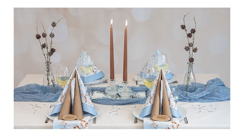 Borddkning Icy Branches