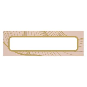 Bordkort/Glaskort - Guldblger p rosa/nude, 10 stk.