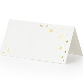 Bordkort, Guldstjerner, 10 stk.