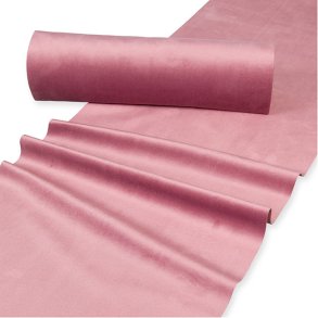 Bordlber velvet, gammelrosa 0,28 mtr x 2,5 mtr.