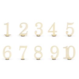 Bordnumre, 1-10 i trfarve.