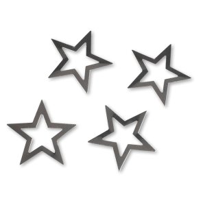 Bordpynt, slvstjerner metal.