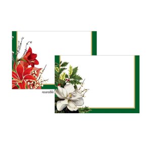 Bordkort Caspari, Christmas garden, 8 stk.