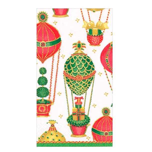 Caspari Servietter, Christmas in the air, Guest towel, 15 stk.