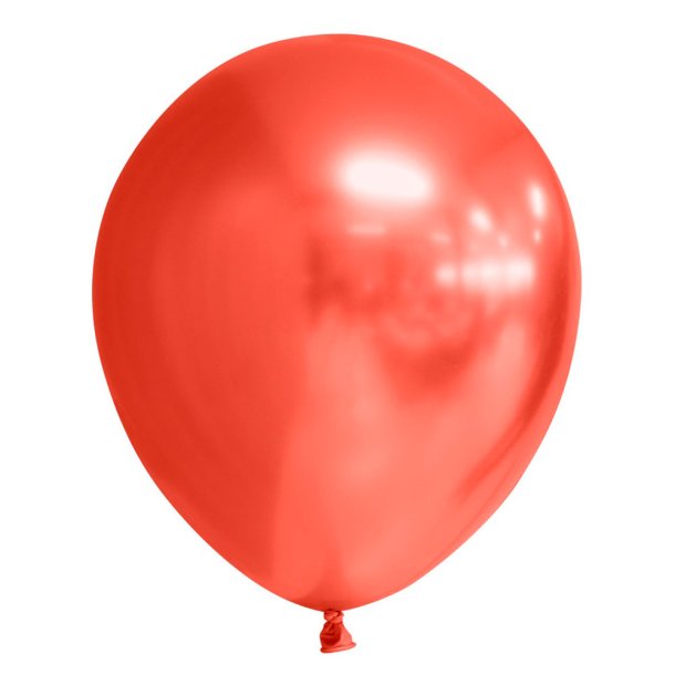 Balloner, Chrome rd, 8 stk.