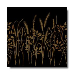 Sort "David" linclass middagsserviet, tekstil/stofagtig materiale. 50 stk.