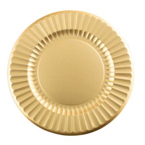 Dkketallerkner, Guld (mat), 6 stk.