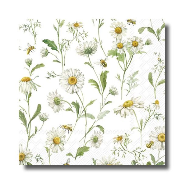 Ihr servietter, Daisies, frokoststr. 20 stk.