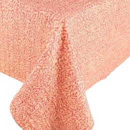 Stofdug, vendbart stof fra Caspari, pink/orange.