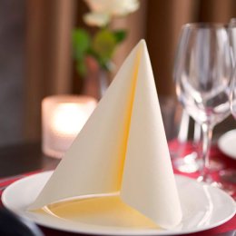 Duni Dunilin Servietter, Creme, 45 stk. 40x40