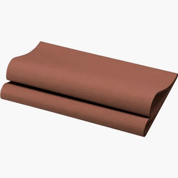 Duni Dunisoft Servietter, Chestnut/brun, 60 stk. 40x40