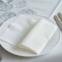 Duni Dunisoft Servietter, Hvid, 60 stk. 40x40