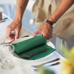 Duni Dunisoft Servietter, Mrkegrn, 60 stk. 40x40