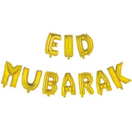 Eid ballonguirlande, guldfolie