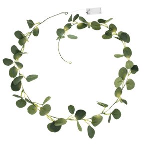 Guirlande, eucalyptus med LED-lys, 2 mtr.