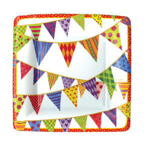 Caspari Paptallerkner Forret/Dessert, Festivas, 8 stk.