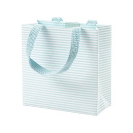 Gavepose, lysebl striber, 1 stk. (stor)