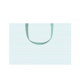 Gavepose, lysebl striber, 1 stk. (stor)