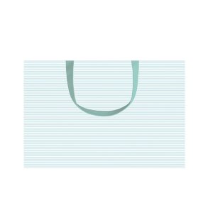 Gavepose, lysebl striber, 1 stk. (stor)