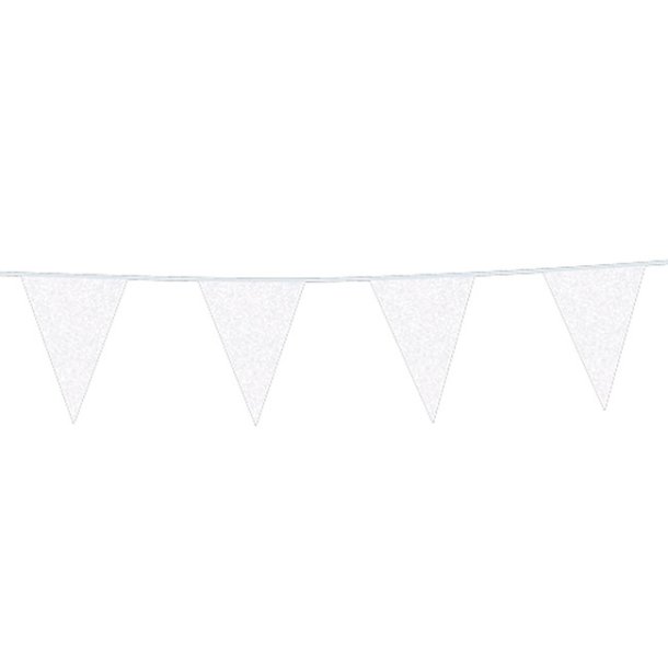 Guirlande, Glimmer Hvid, 6 meter 