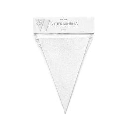 Guirlande, Glimmer Hvid, 6 meter 