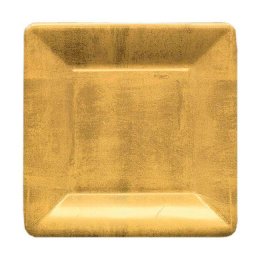 Caspari Paptallerkner Frokost/dessert, Bladguld, 8 stk.