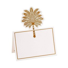 Bordkort fra Caspari, Guldpalme, 8 stk.