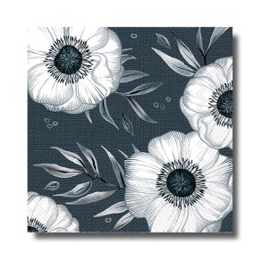 Ihr servietter, Holly Flower Blue, frokoststr. 20 stk.