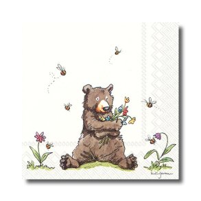 Ihr servietter, Honningbamse, frokoststr., 20 stk.