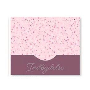 Indbydelse, Terazzo lyserd, 5 stk.