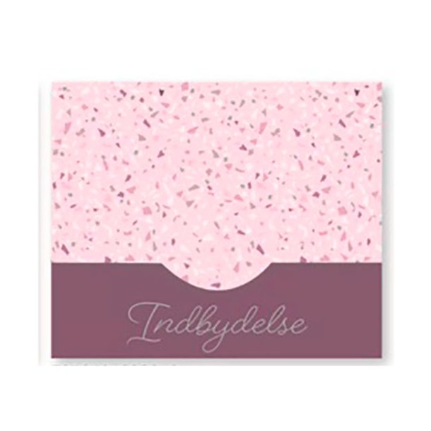 Indbydelse, Terazzo lyserd, 5 stk.