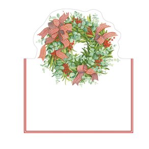 Bordkort fra Caspari, Bolsjestribet krans, 8 stk.